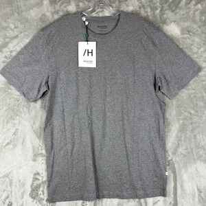 SELECTED HOMME Mens Grey Short Sleeve Organic Cotton T Shirt Size XXL